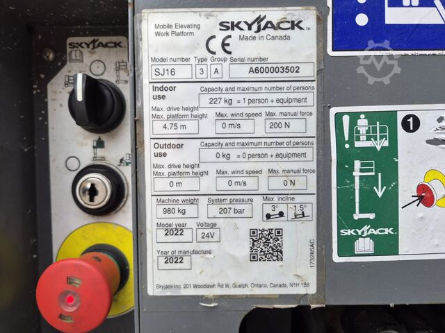 Teleskoparbeitsbühne Skyjack SJ16, Jaar 2022, 6.75m Werkhoogte