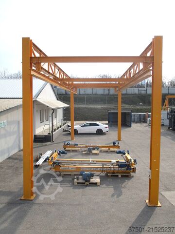 Hallenkran Kran Brückenkran DEMAG  800 kg + 630 kg  + Laufschiene (3456)