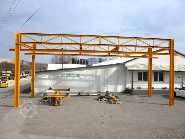 Hallenkran Kran Brückenkran DEMAG  800 kg + 630 kg  + Laufschiene (3456)