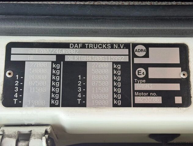 Standard tractor unit DAF XF 460 FTG SSC 6x2 TWINSTEER INTARDER/RETARDERR