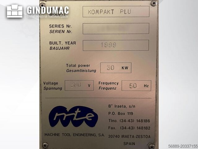 VERTIKALES BEARBEITUNGSZENTRUM MTE Kompakt Plus