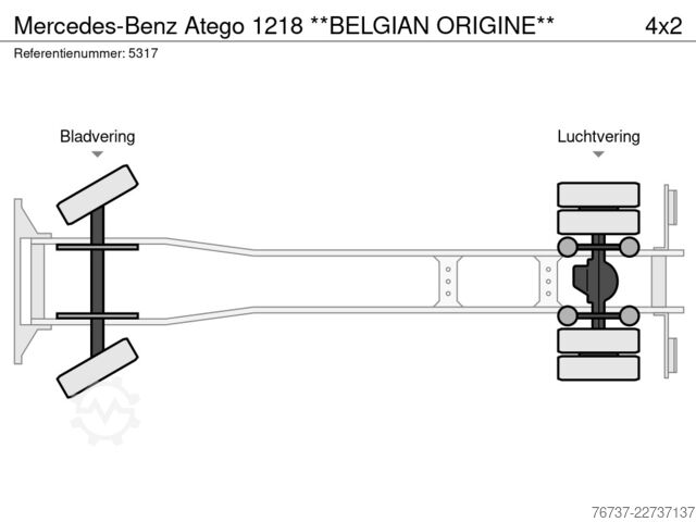 Suitcase Mercedes-Benz Atego 1218 **BELGIAN ORIGINE**