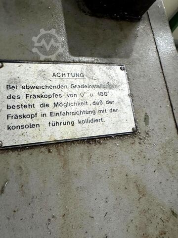 Bettfräsmaschine Zayer BF 3