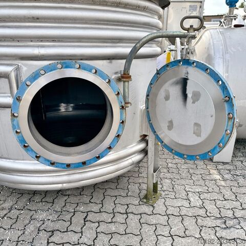 4413 liter heatable/coolable vacuum pressure vessel made of V4A with propeller agitator HANAG B0037