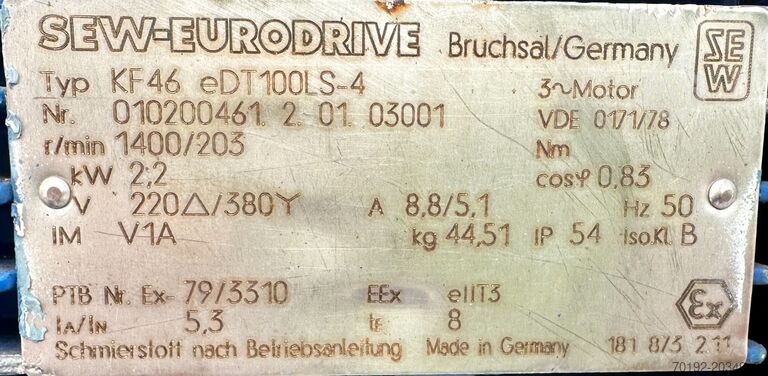 4413 liter heatable/coolable vacuum pressure vessel made of V4A with propeller agitator HANAG B0037