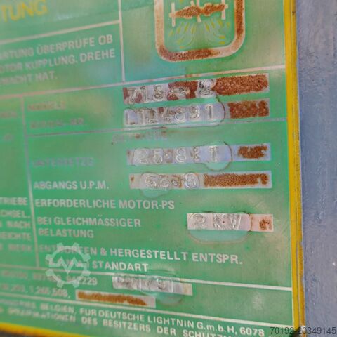 5850 liter heatable/coolable pressure vessel made of V4A with beam agitator. Kleiser und Lösch 9929