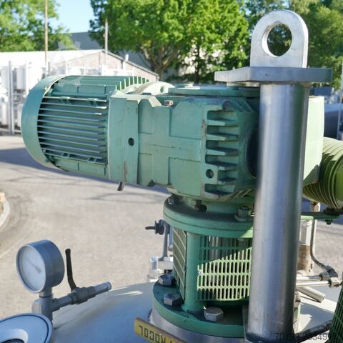 663 liter heat-/coolable pharmacy pressure tilting vessel, Aisi 316 with 2 agitators ROMABAU AG 9911