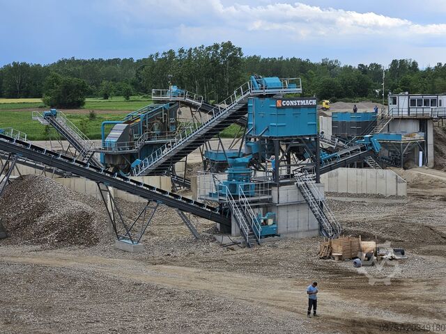 Sandwaschmaschine / Kieswaschanlage Constmach Sand Washing and Screening Stationary Sand Screening Washing Plant