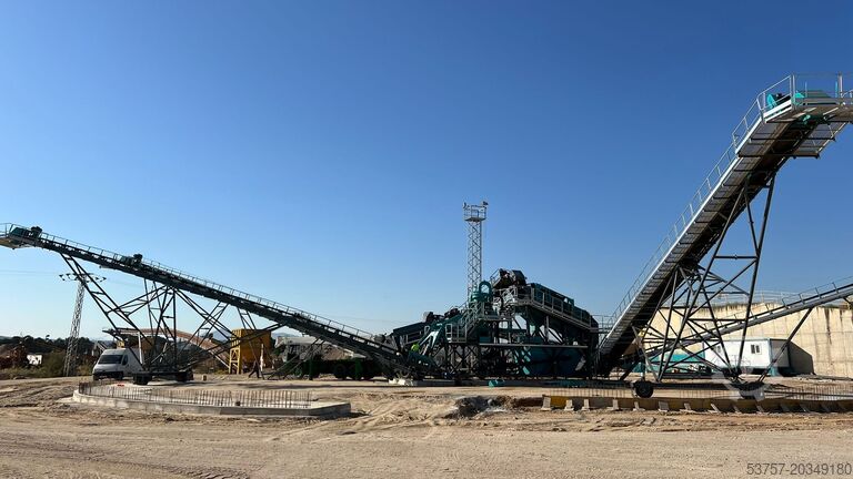 Sandwaschmaschine / Kieswaschanlage Constmach Sand Washing and Screening Stationary Sand Screening Washing Plant