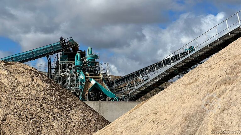 Sandwaschmaschine / Kieswaschanlage Constmach Sand Washing and Screening Stationary Sand Screening Washing Plant