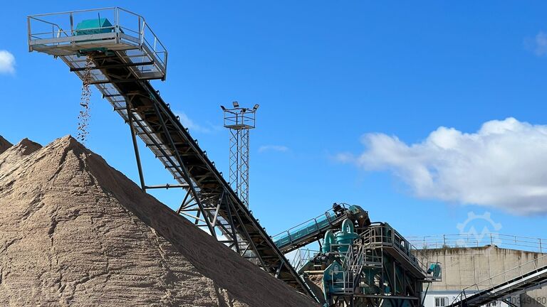 Sandwaschmaschine / Kieswaschanlage Constmach Sand Washing and Screening Stationary Sand Screening Washing Plant