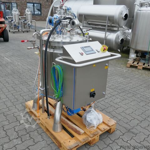 Unused 150 liter mobile heat-/coolable pharma process vessel, Aisi 316 with magnetic agitator Raff & Grund 9889