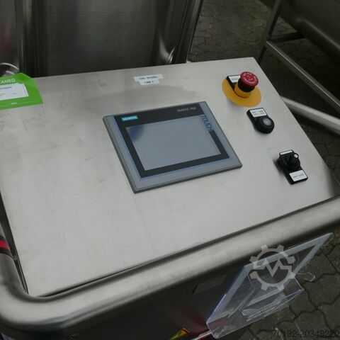 Unused 165 liter mobile heat-/coolable pharma process vessel, Aisi 316 with magnetic agitator Brinox 9785