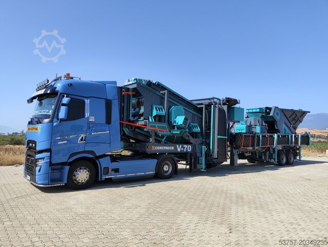 Mobile crusher/sand making/stone crusher Constmach Mobile Crushing Plant Mobile vertical shaft impact crushing