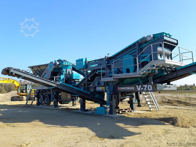 Mobile crusher/sand making/stone crusher Constmach Mobile Crushing Plant Mobile vertical shaft impact crushing