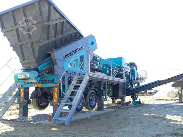 Mobile crusher/sand making/stone crusher Constmach Mobile Crushing Plant Mobile vertical shaft impact crushing