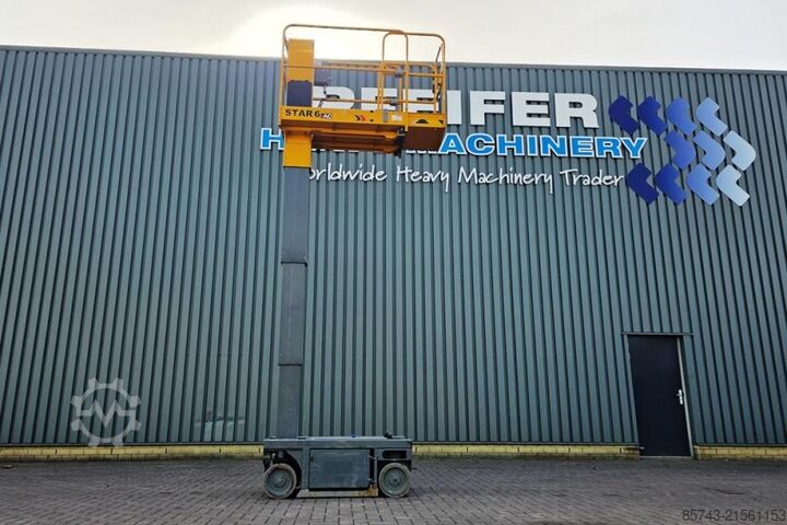 Scherenhebebühne Haulotte Star 6 Electric, Non Marking Tyres, 5.8m Working H