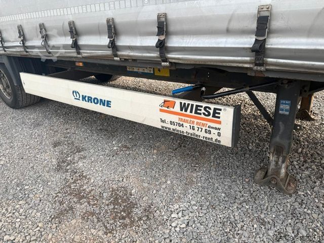 Auflieger mit Pritsche & Plane KRONE SDP 27 Schiebeplanenauflieger