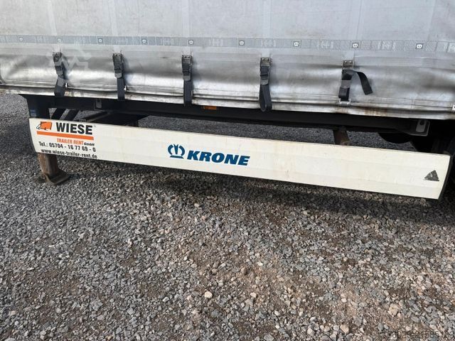 Auflieger mit Pritsche & Plane KRONE SDP 27 Schiebeplanenauflieger
