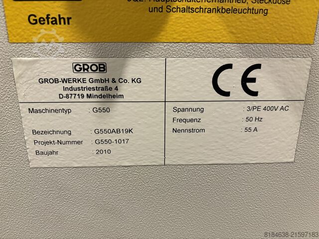 Grob-Werke G550 5-Achs GROB-WERKE G550AB19K