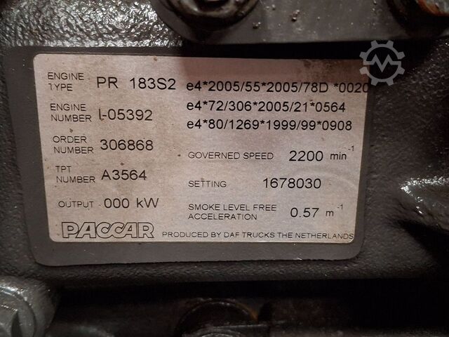 Motor PACCAR PR183S2