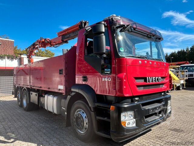 Truck mounted crane IVECO Stralis 360 ATLAS 165.2E A4 Klappbar 4x Hydrl.