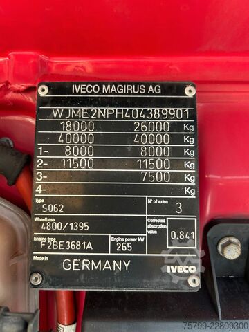 Truck mounted crane IVECO Stralis 360 ATLAS 165.2E A4 Klappbar 4x Hydrl.