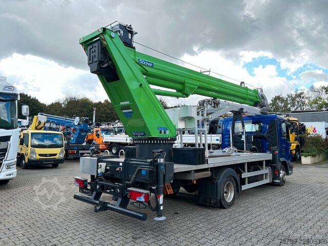 Truck-mounted crane van MAN 7.180 mit Böcker Dachdeckerkran bis 37 m 37-4000