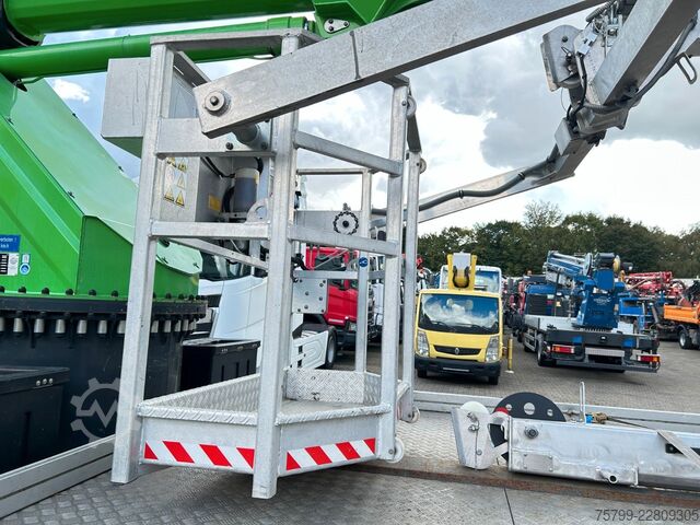 Truck-mounted crane van MAN 7.180 mit Böcker Dachdeckerkran bis 37 m 37-4000