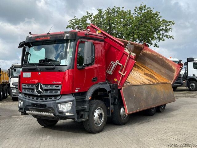 Tipper truck MERCEDES-BENZ Arocs 4143 8x4 4-Achs Kipper Meiller Bordmatik