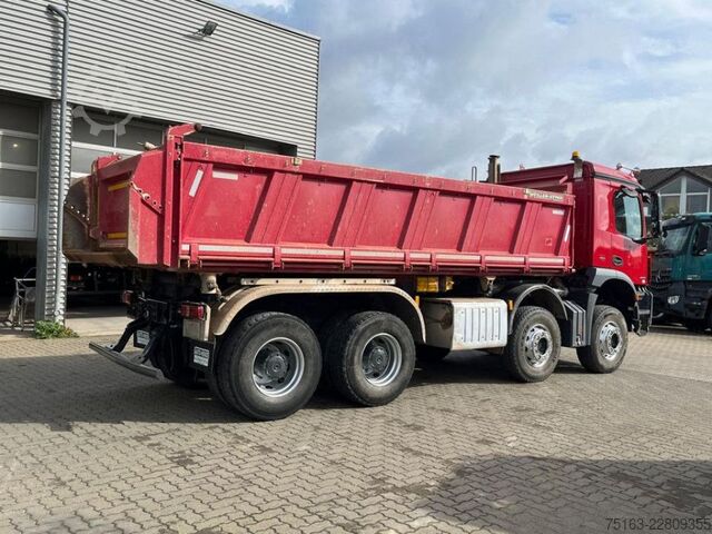 Tipper truck MERCEDES-BENZ Arocs 4143 8x4 4-Achs Kipper Meiller Bordmatik