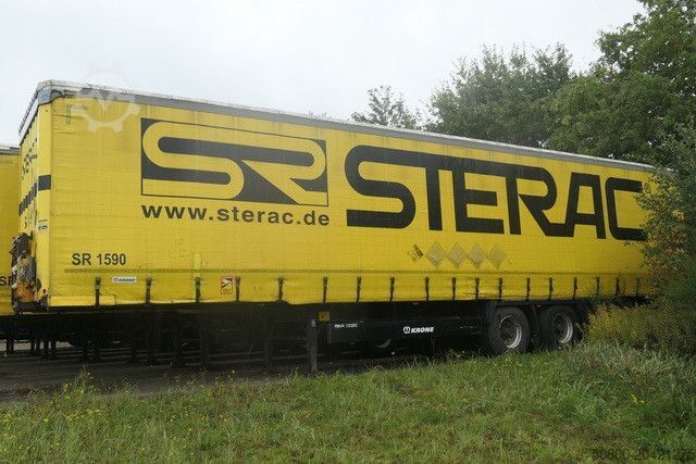 Open semitrailer with tarp KRONE SD, Edscha, BPW, Trommel,Luft,Mehrfach auf Lager