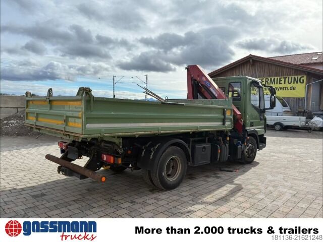 Kipper LKW Iveco ML100E19 4x2, Kran HMF 810-K2, 2x AHK