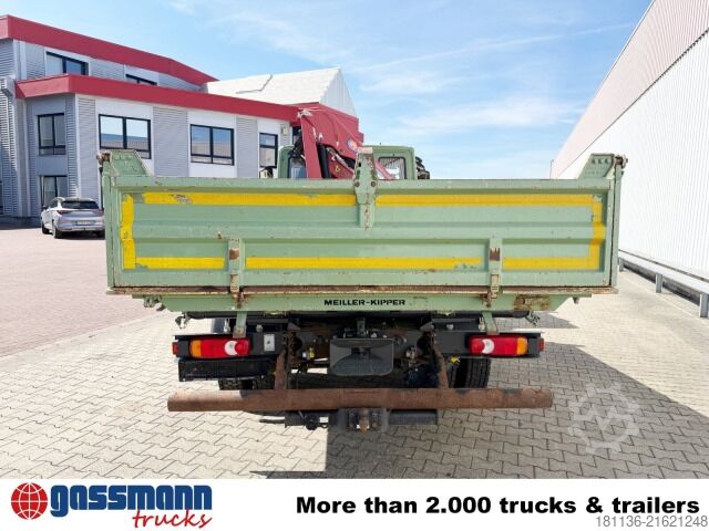 Kipper LKW Iveco ML100E19 4x2, Kran HMF 810-K2, 2x AHK