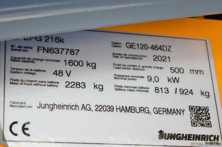 Gabelstapler Jungheinrich EFG 216k