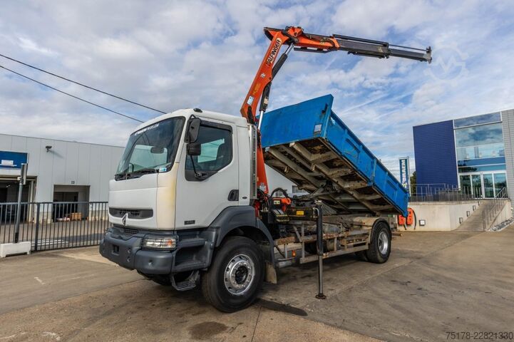 Kipper mit Kran RENAULT KERAX 270 DCI - PK 9501
