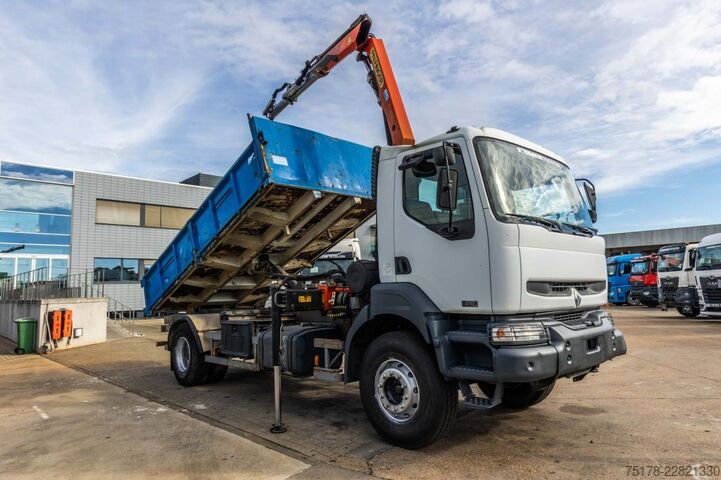 Kipper mit Kran RENAULT KERAX 270 DCI - PK 9501