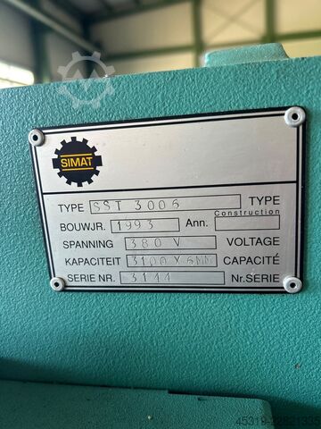 Hydraulische Tafelschere SIMAT SST 3006
