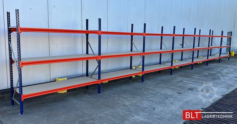 Weitspannregal ca. 28,55 lfm. Weitspannregale H: 200 cm T: 60 cm , 400 kg Fachlast , 3 Ebenen
