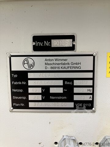 Trennmaschine Wimmer FT 200A-CE