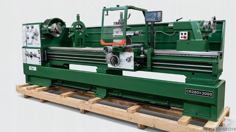 DREHMASCHINE CQ6280 800x1500 Metal Technics Polska MTP TOKARKA CQ6280 800x1500