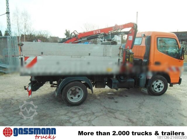 Transporter mit Kipper Mitsubishi Pfau Cityjet C60 4x2 mit Kran Fassi Fassi