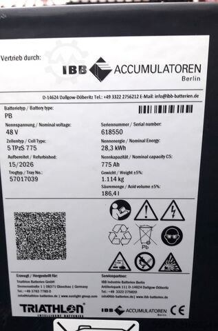 Battery 48 Volt Type 5 PzS 775  