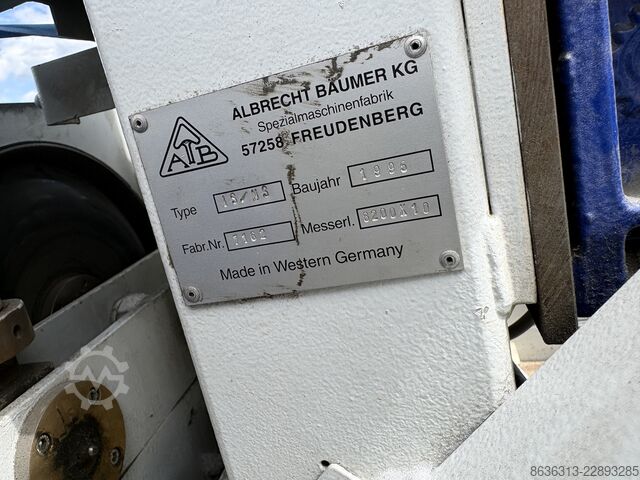 Albrecht Bäumer Schaumstoffschneidemaschine Albrecht Bäumer IS/MS