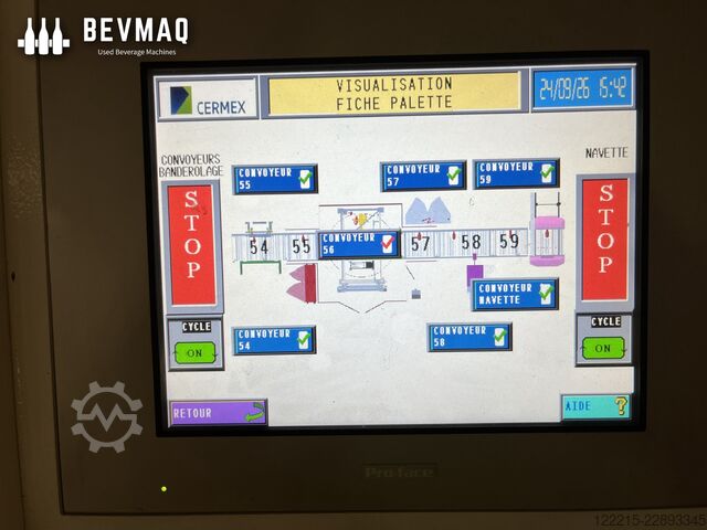 CERMEX PAL-VITE 410, TOSA 215 Palletizer & Winder (2016) CERMEX Palettierer & Wickler