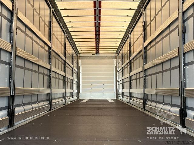 Open semitrailer with tarp Schmitz Cargobull Curtainsider Mega Getränke