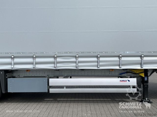 Open semitrailer with tarp Schmitz Cargobull Curtainsider Mega Getränke