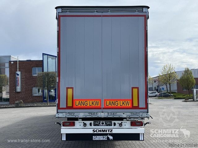 Open semitrailer with tarp Schmitz Cargobull Curtainsider Mega Getränke
