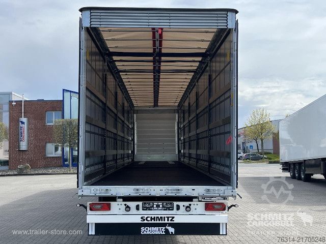 Open semitrailer with tarp Schmitz Cargobull Curtainsider Mega Getränke