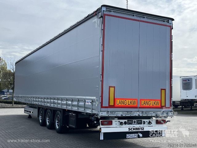 Open semitrailer with tarp Schmitz Cargobull Curtainsider Mega Getränke
